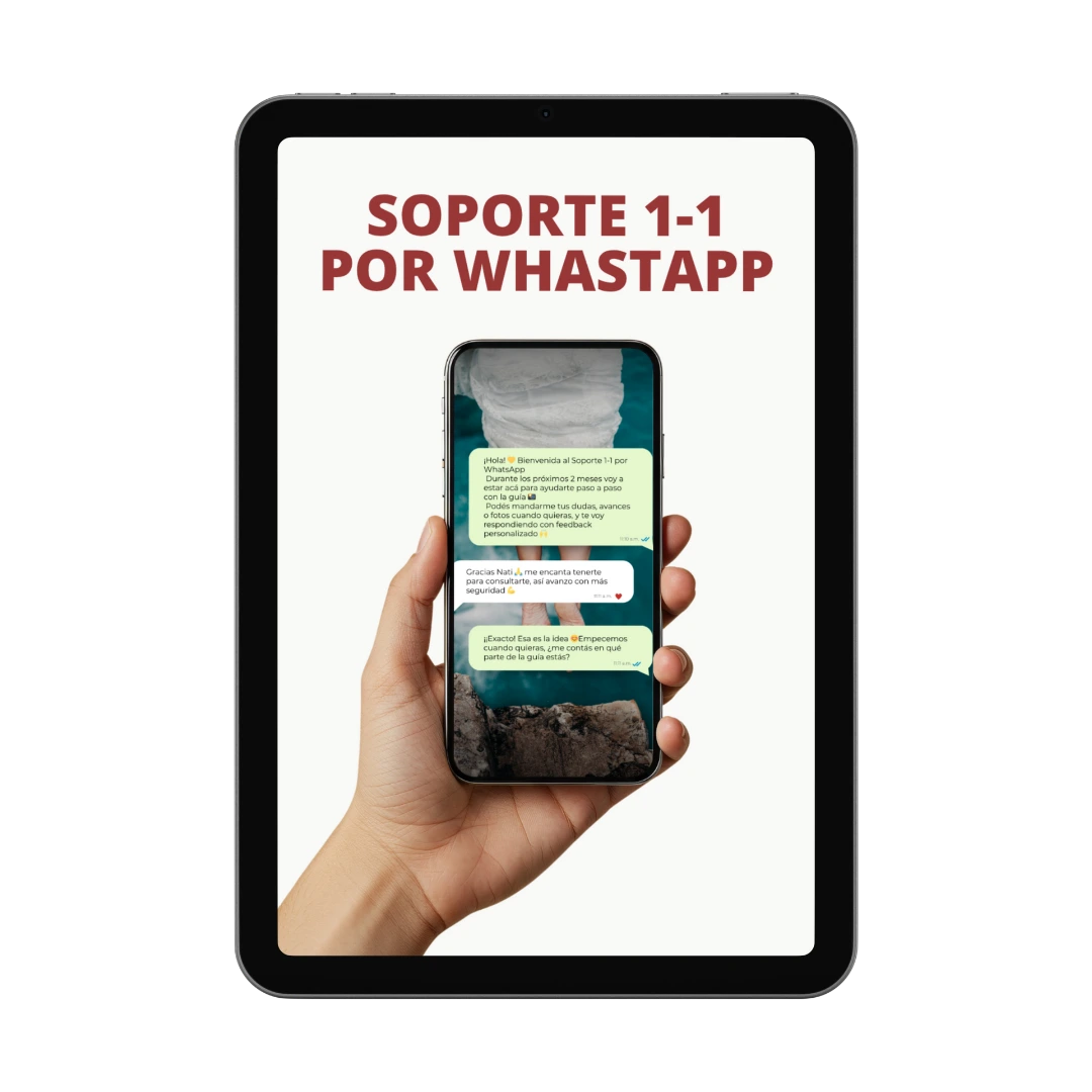 Soporte 1-1 por Whatsapp